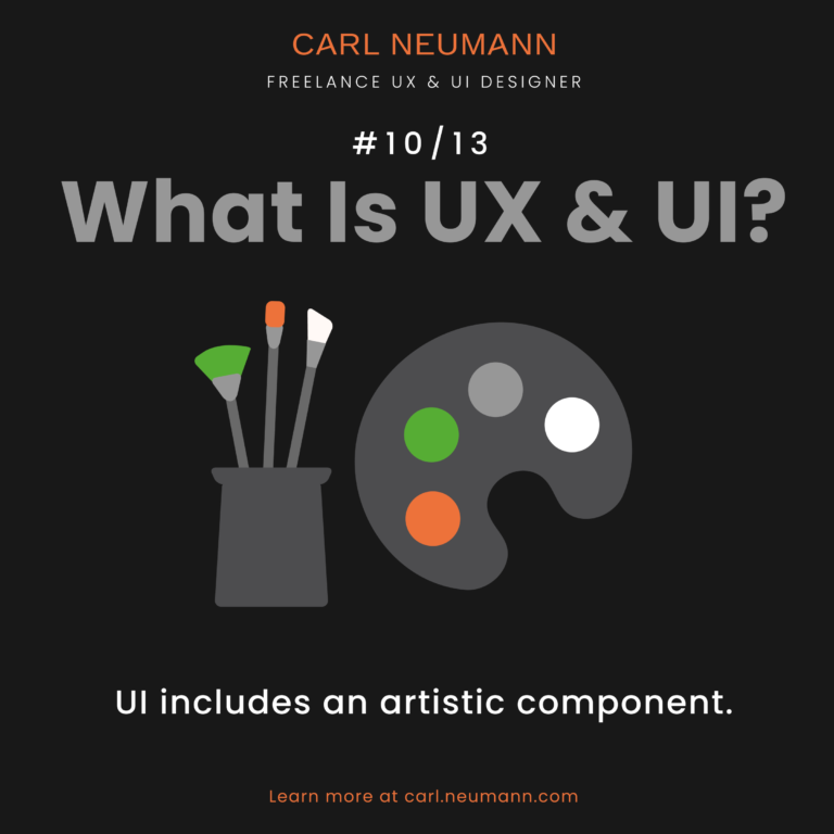 Illustration #10/13 of what is UX and UI by Carl Neumann