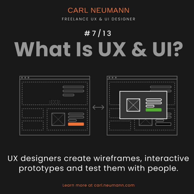 Illustration #7/13 of what is UX and UI by Carl Neumann